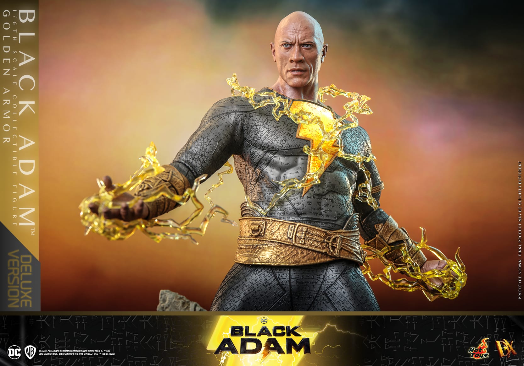 Black Adam Golden Armor Sixth Scale Figure Deluxe