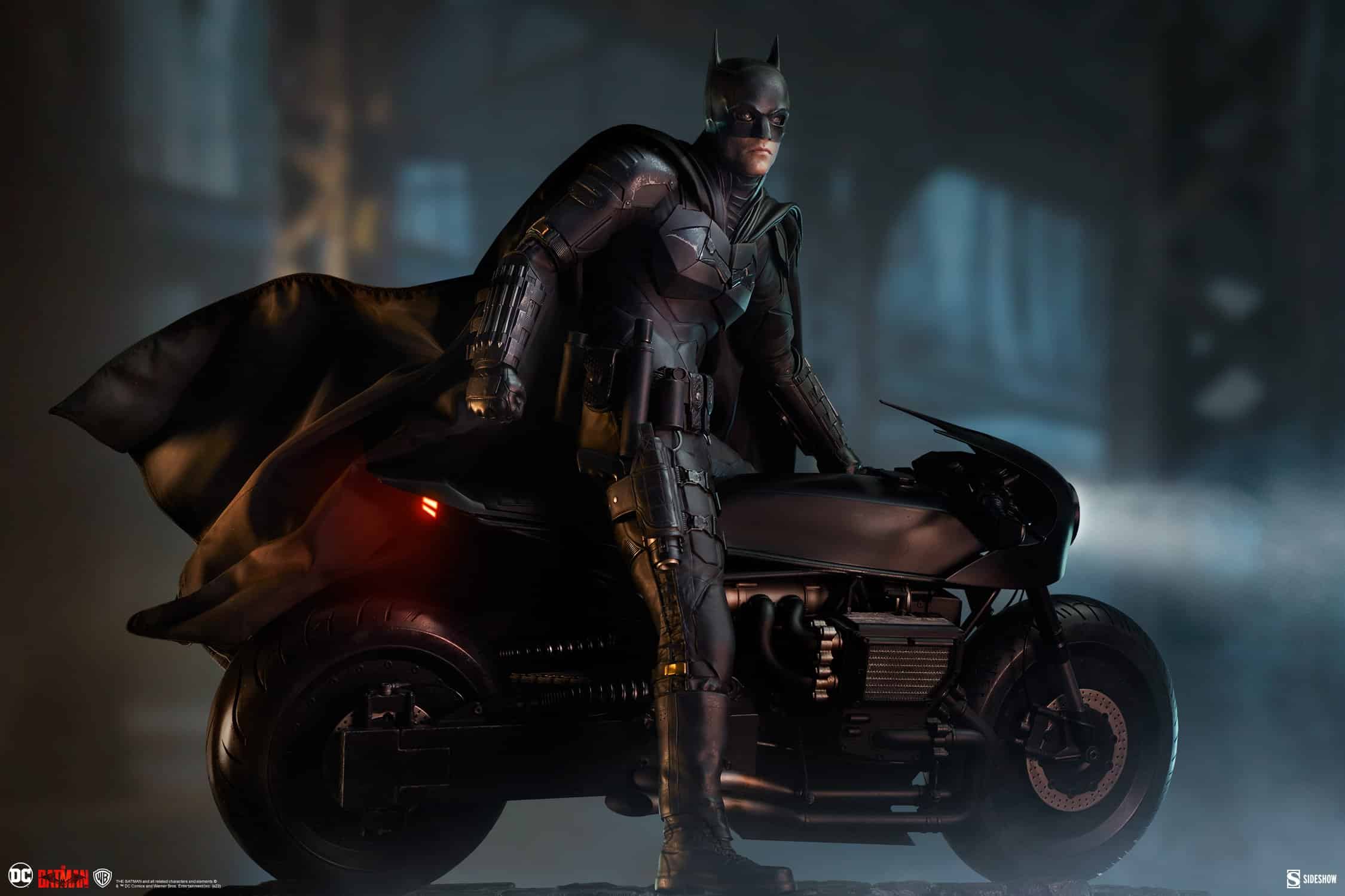 The Batman Premium Format Figure On Bike Limited Edition