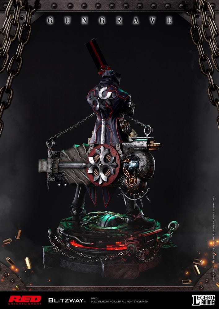 Blitzway Gungrave Statue Anime Limited Collectible 1/4 Scale