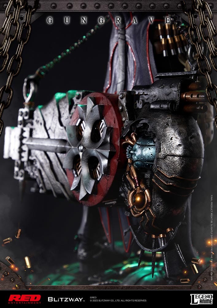 Blitzway Gungrave Statue Anime Limited Collectible 1/4 Scale