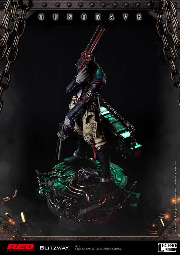 Blitzway Gungrave Statue Anime Limited Collectible 1/4 Scale