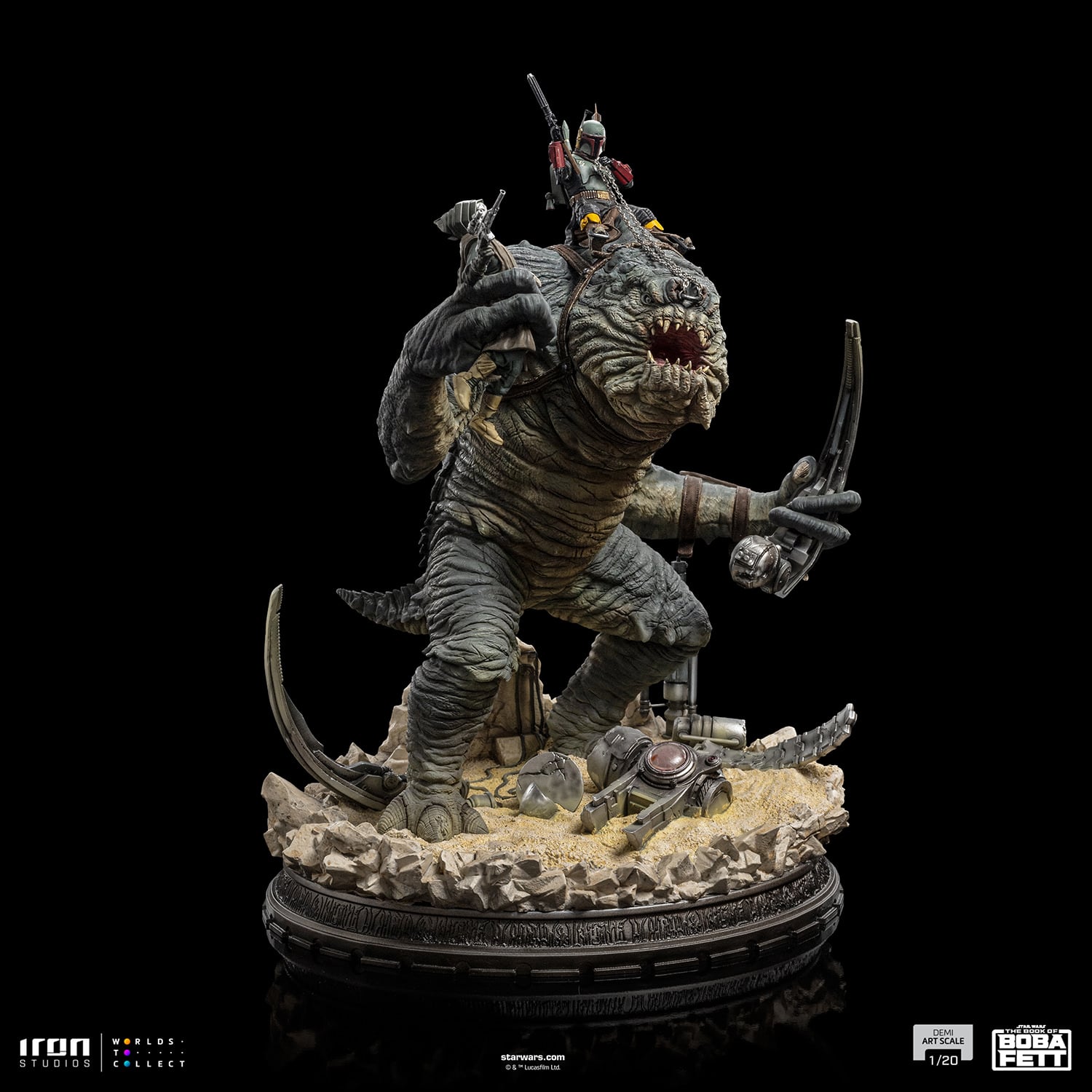 Iron Studios Boba Fett and Rancor Statue Limited Star Wars Collectible