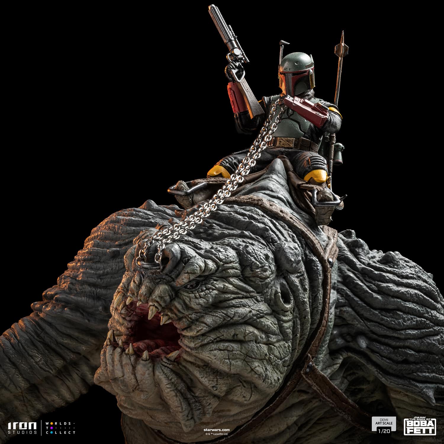 Iron Studios Boba Fett and Rancor Statue Limited Star Wars Collectible