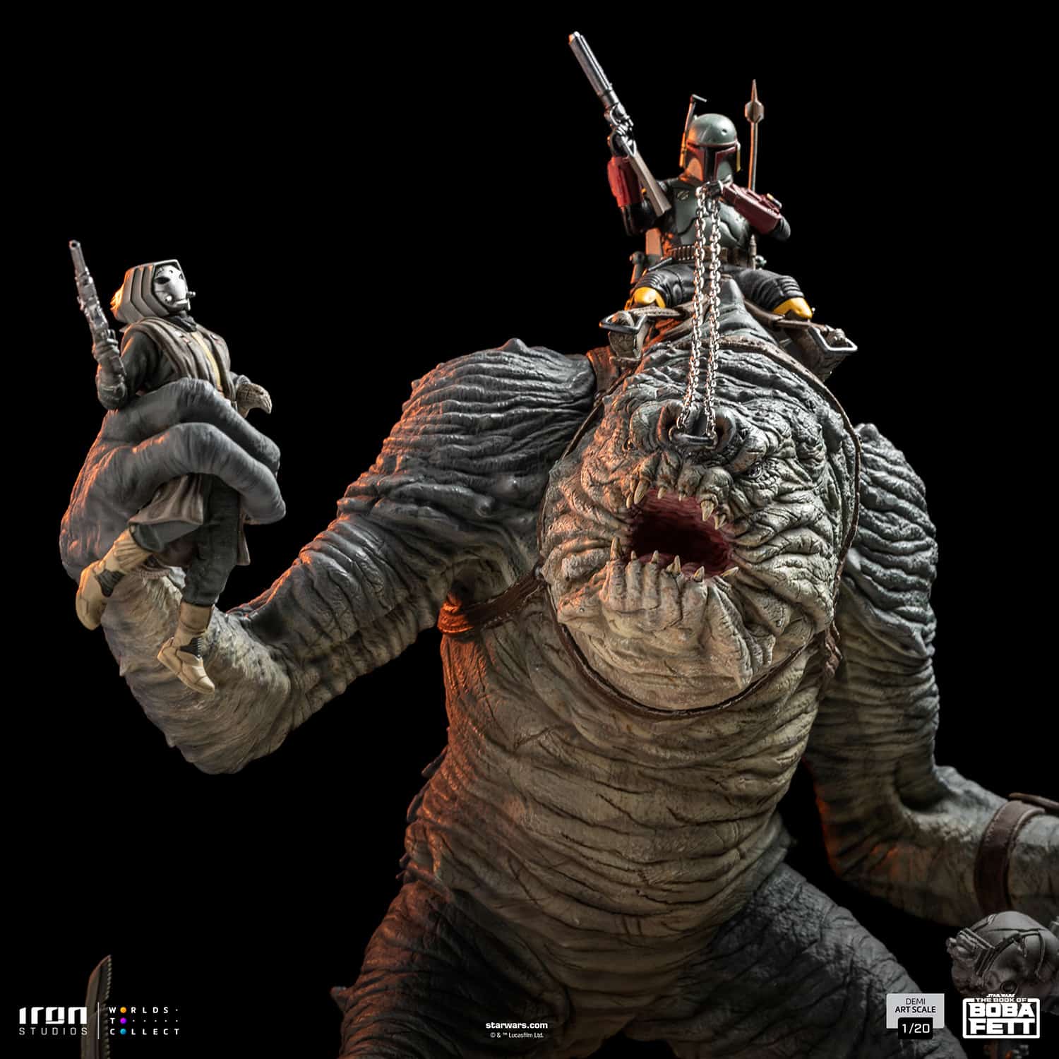Iron Studios Boba Fett and Rancor Statue Limited Star Wars Collectible
