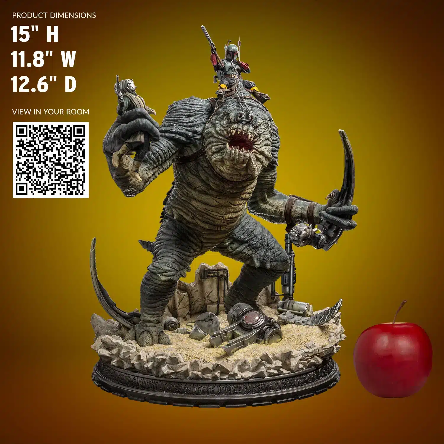 Iron Studios Boba Fett and Rancor Statue Limited Star Wars Collectible
