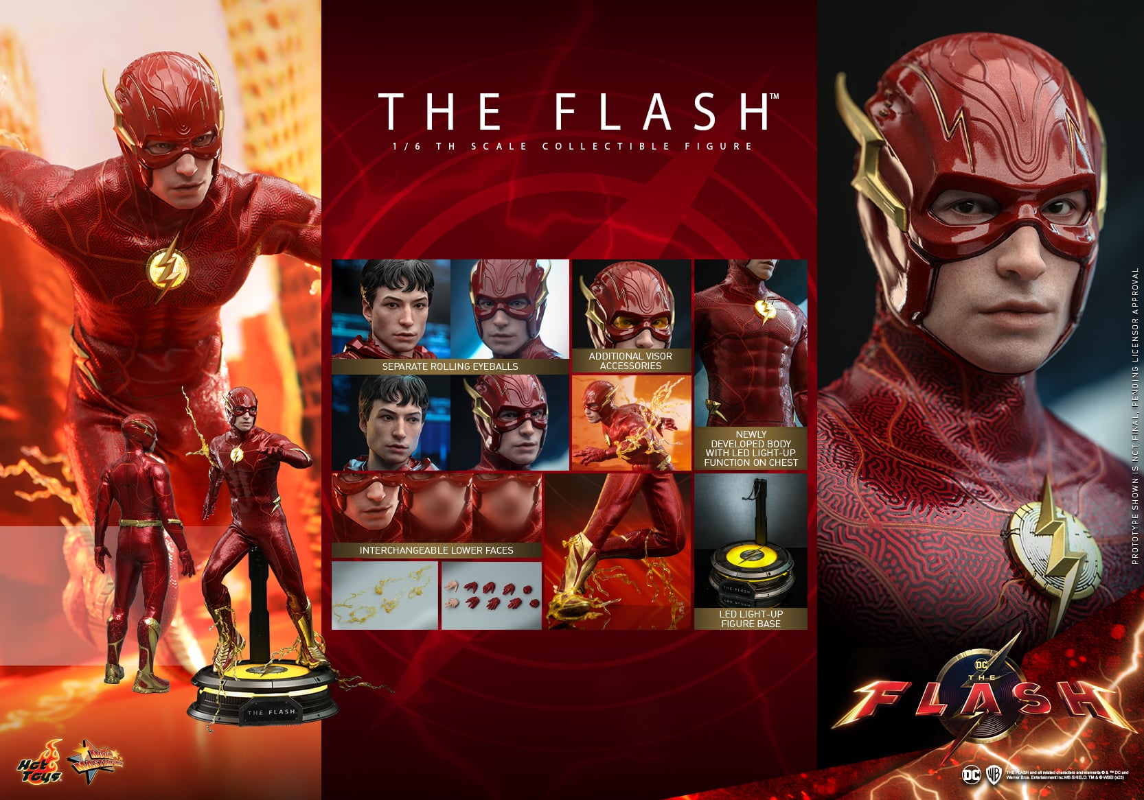 Hot Toys The Flash Figure Limited Sixth Scale Collectible
