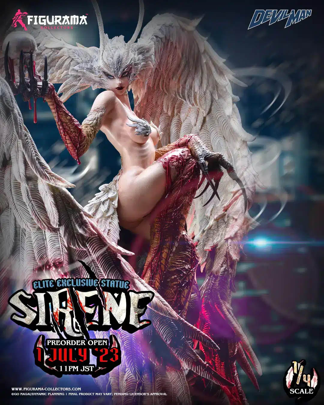 Figurama Sirene Elite Exclusive Statue 1/4 Scale Devilman Limited Collectible