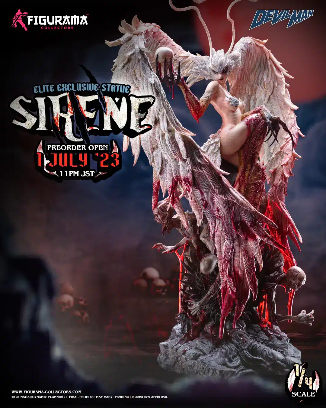 Figurama Sirene Elite Exclusive Statue 1/4 Scale Devilman Limited Collectible
