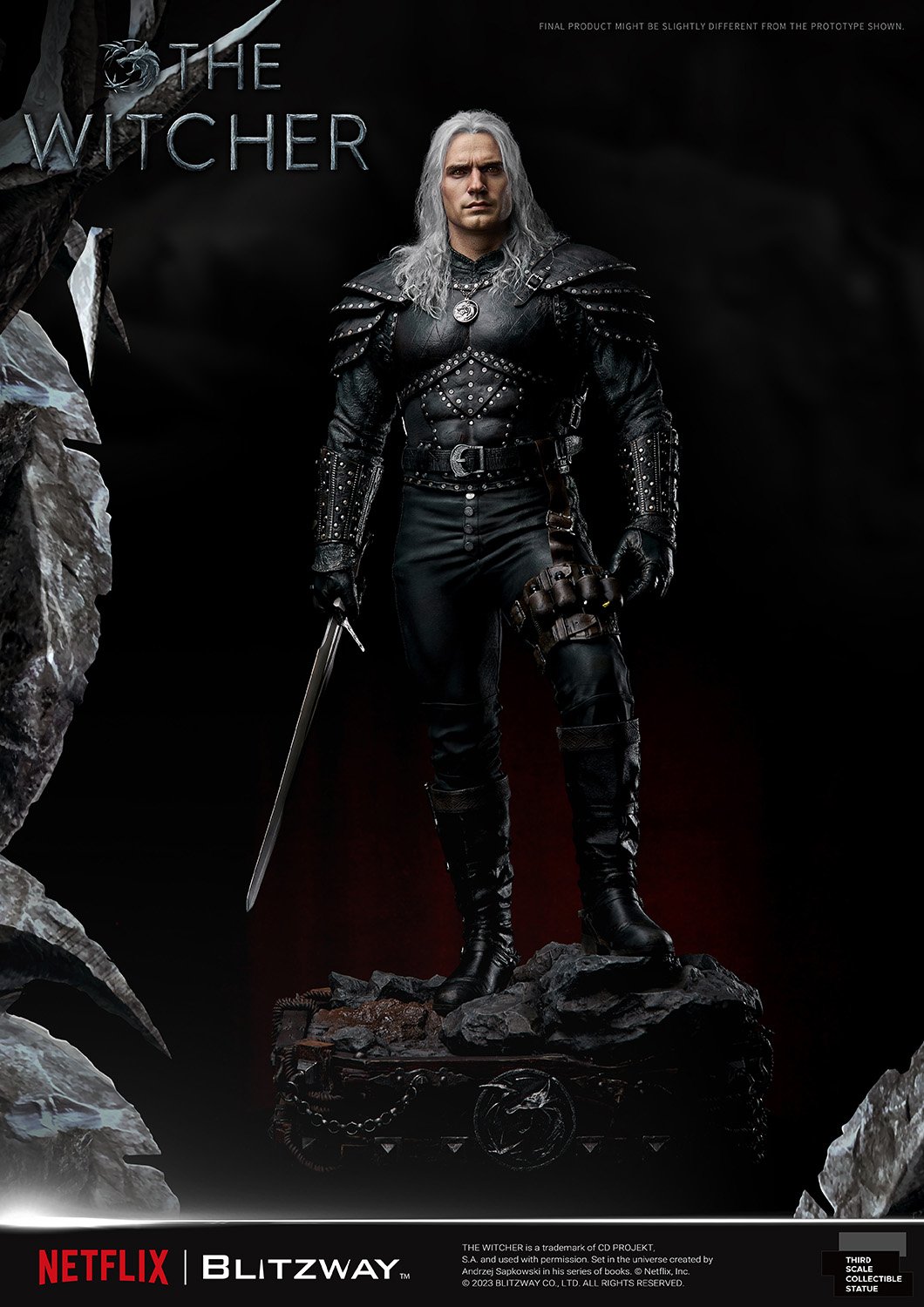 Blitzway x Prime 1 Studio Geralt Of Rivia Statue The Witcher Limited Collectible