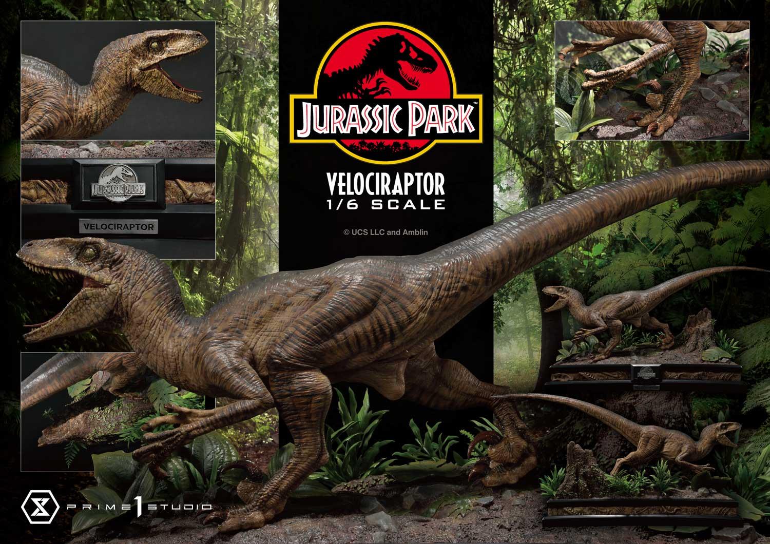 Prime 1 Studio Velociraptor Attack Edition Statue Jurassic Park Limited Collectible