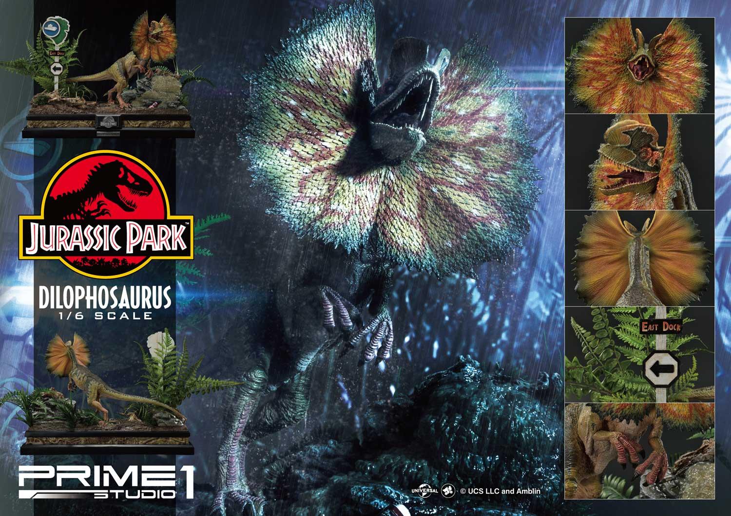Prime 1 Studio Dilophosaurus Statue Jurassic Park Limited Collectible Bonus Edition