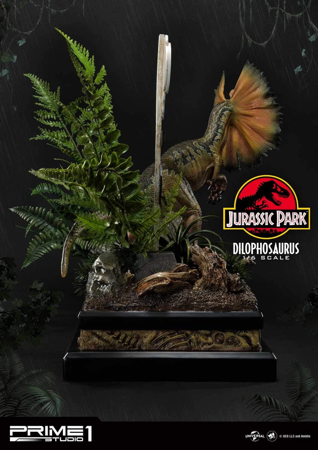 Prime 1 Studio Dilophosaurus Statue Jurassic Park Limited Collectible Bonus Edition