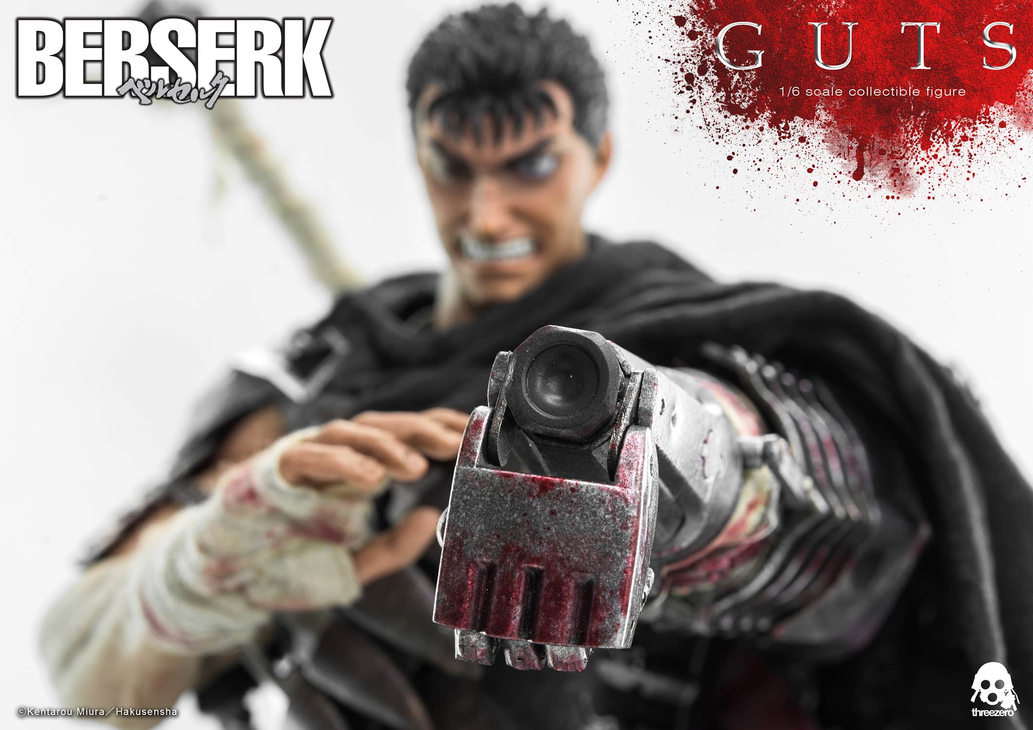 ThreeZero Guts The Black Swordsman Figure BERSERK Sixth Scale Collectible