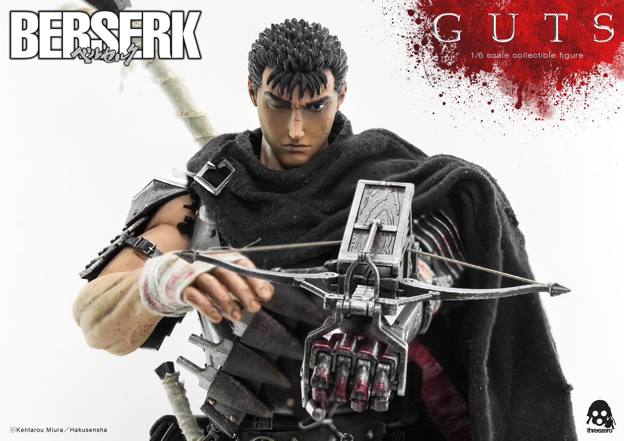ThreeZero Guts The Black Swordsman Figure BERSERK Sixth Scale Collectible