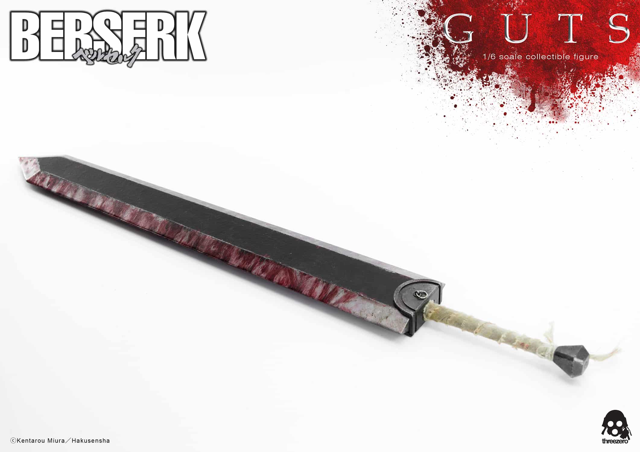 ThreeZero Guts The Black Swordsman Figure BERSERK Sixth Scale Collectible