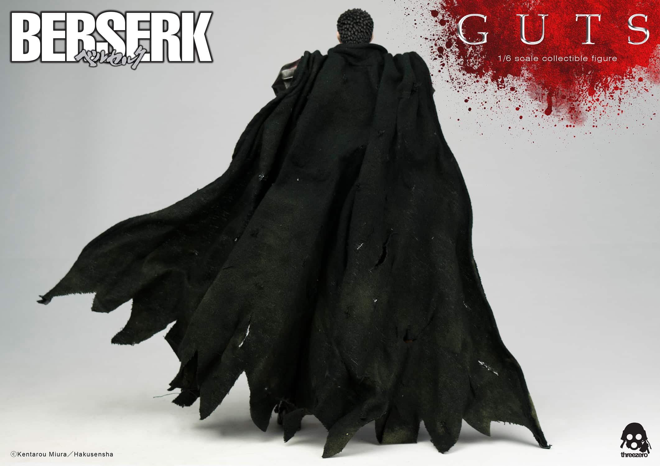 ThreeZero Guts The Black Swordsman Figure BERSERK Sixth Scale Collectible