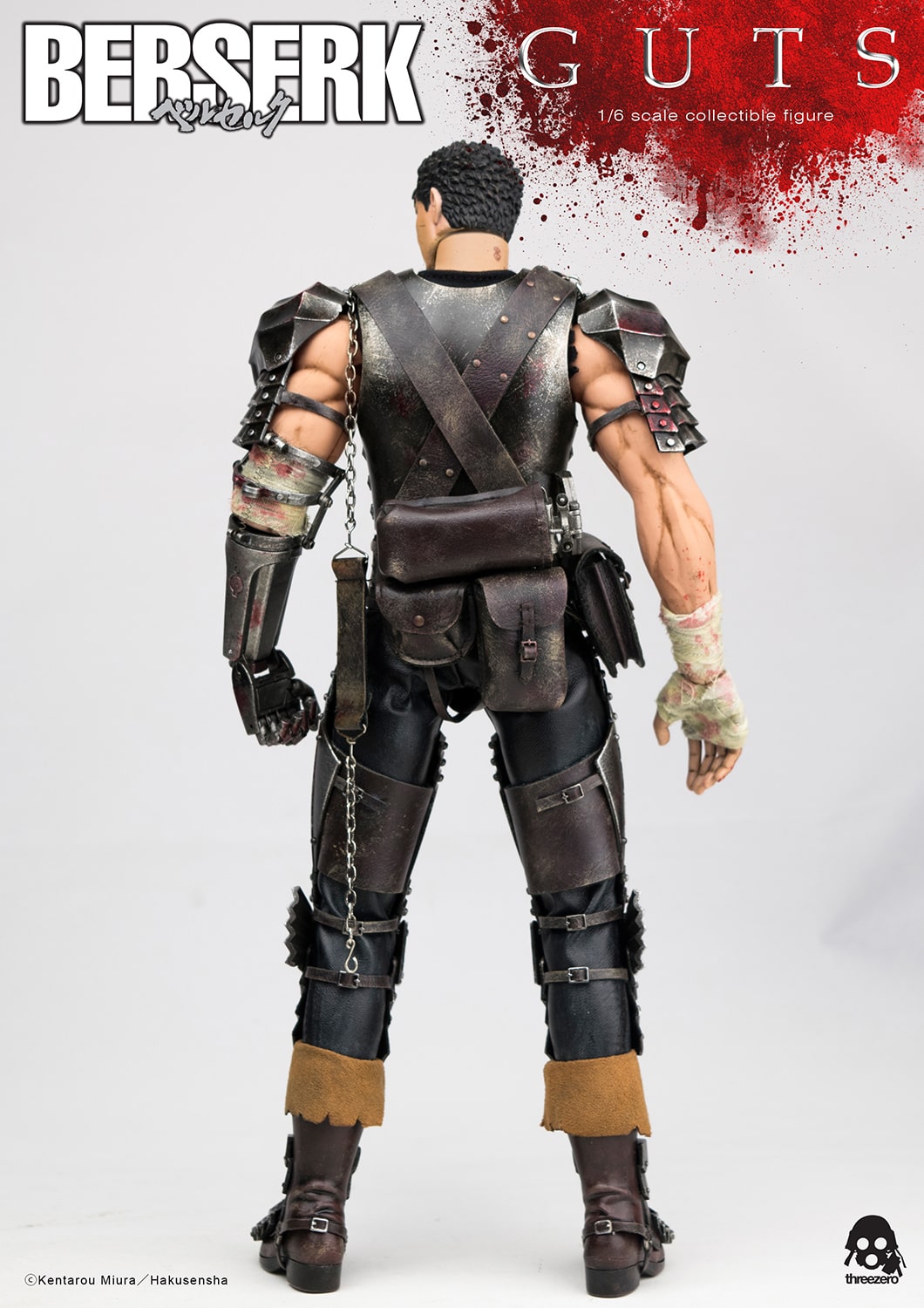 ThreeZero Guts The Black Swordsman Figure BERSERK Sixth Scale Collectible