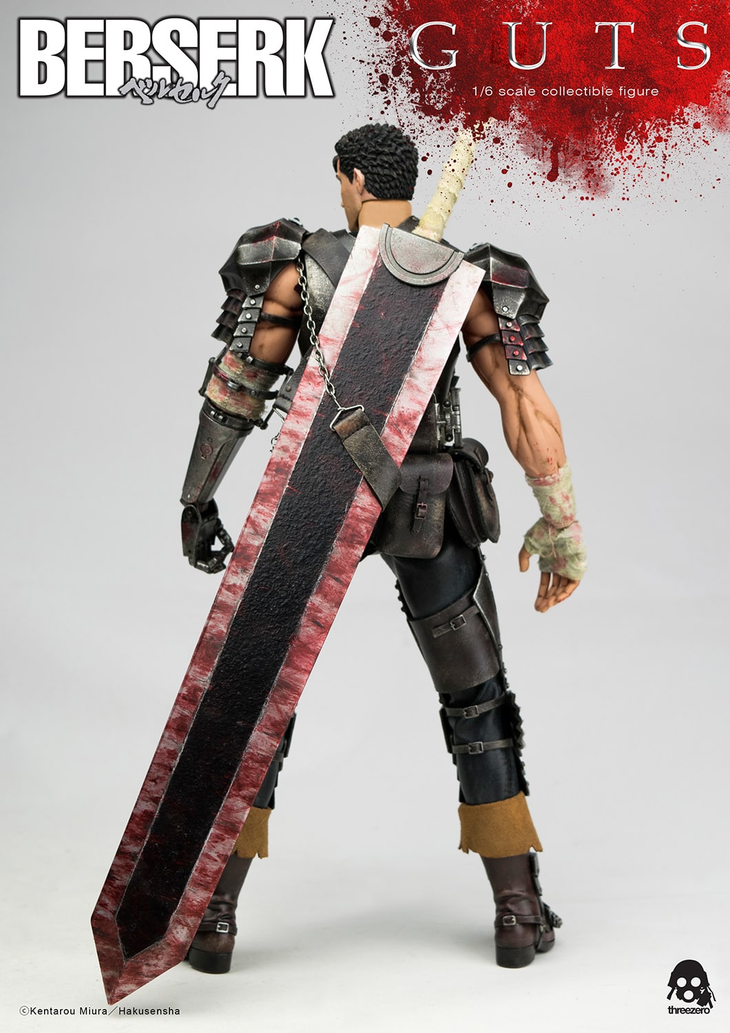 ThreeZero Guts The Black Swordsman Figure BERSERK Sixth Scale Collectible