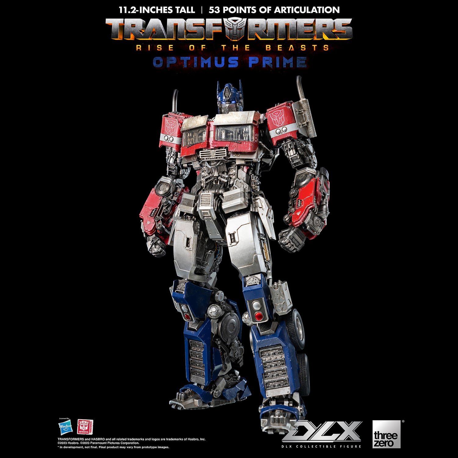 ThreeZero Optimus Prime DLX Figure Rise Of The Beasts Limited Transformers Collectible