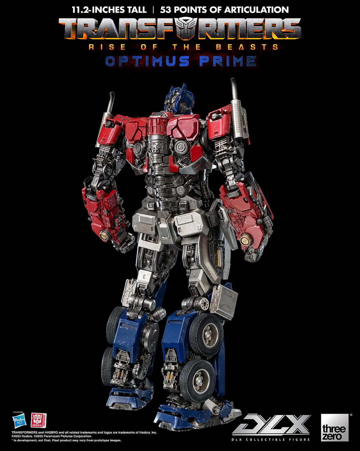 ThreeZero Optimus Prime DLX Figure Rise Of The Beasts Limited Transformers Collectible