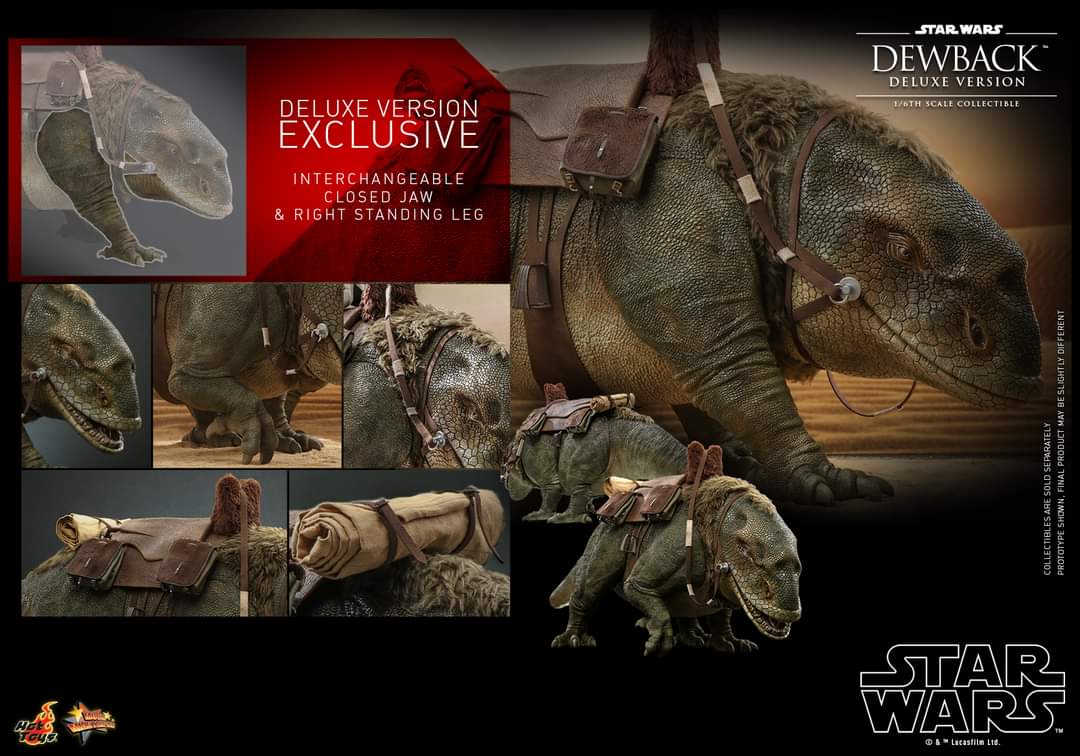 Hot Toys Dewback Figure Sixth Scale Star Wars Limited Collectible