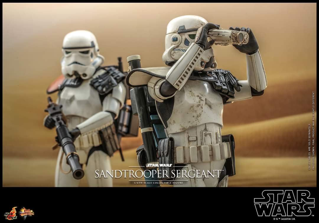 Hot Toys Sandtrooper Sergeant and Dewback Figure Set Sixth Scale Star Wars Limited Collectible