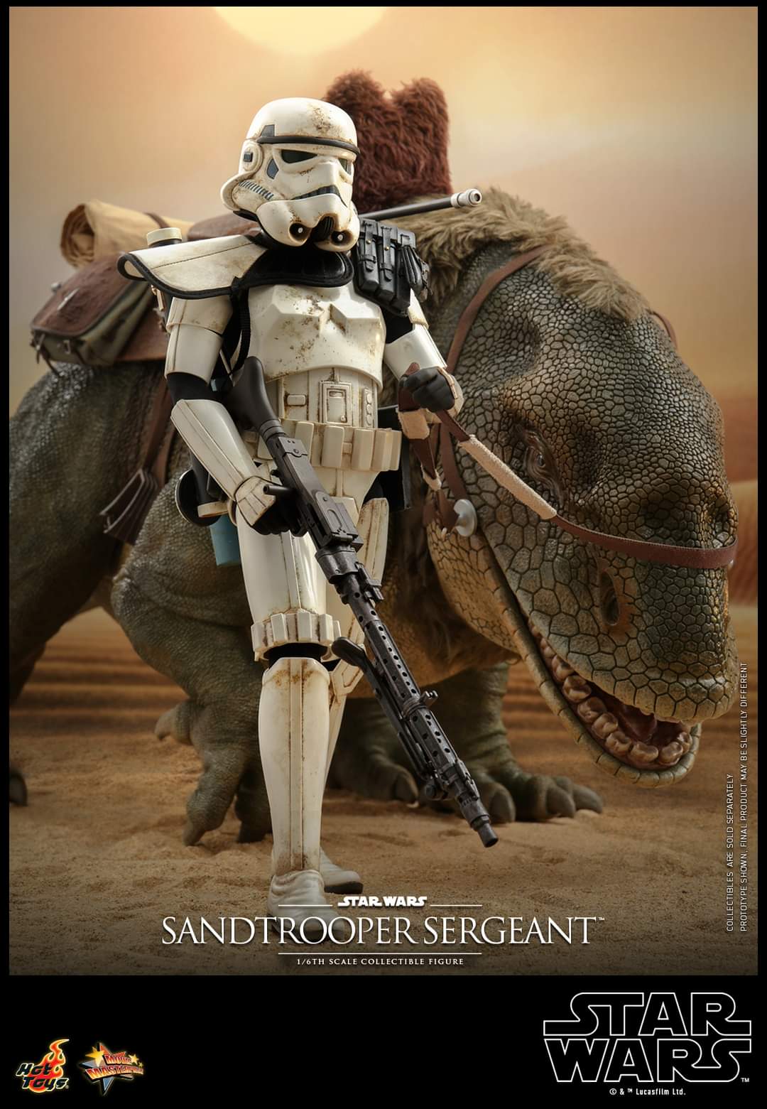 Hot Toys Sandtrooper Sergeant and Dewback Figure Set Sixth Scale Star Wars Limited Collectible