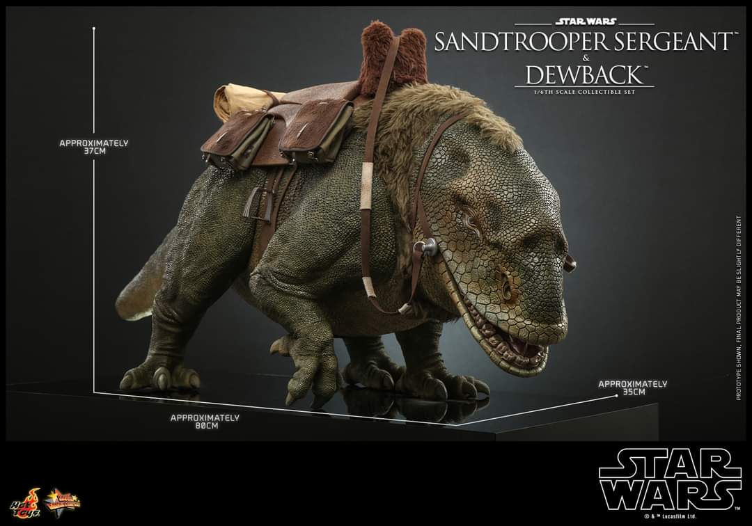Hot Toys Sandtrooper Sergeant and Dewback Figure Set Sixth Scale Star Wars Limited Collectible