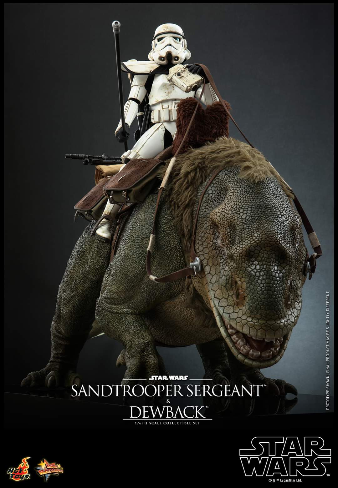 Hot Toys Sandtrooper Sergeant and Dewback Figure Set Sixth Scale Star Wars Limited Collectible