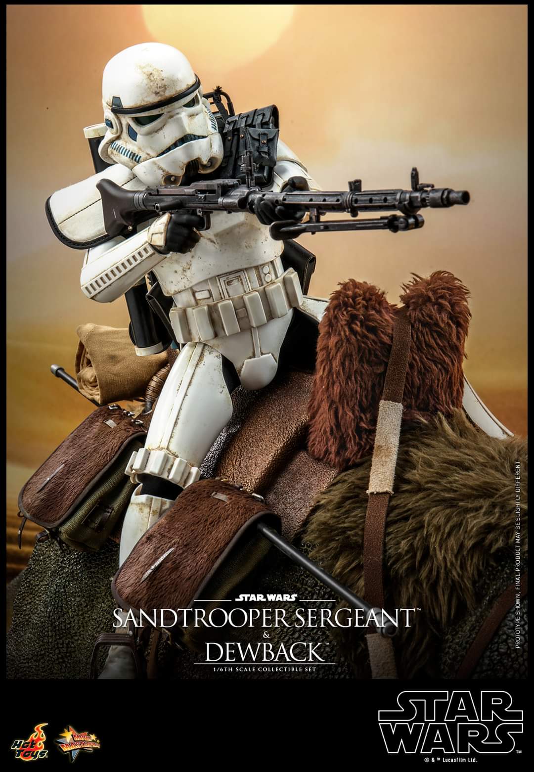 Hot Toys Sandtrooper Sergeant and Dewback Figure Set Sixth Scale Star Wars Limited Collectible
