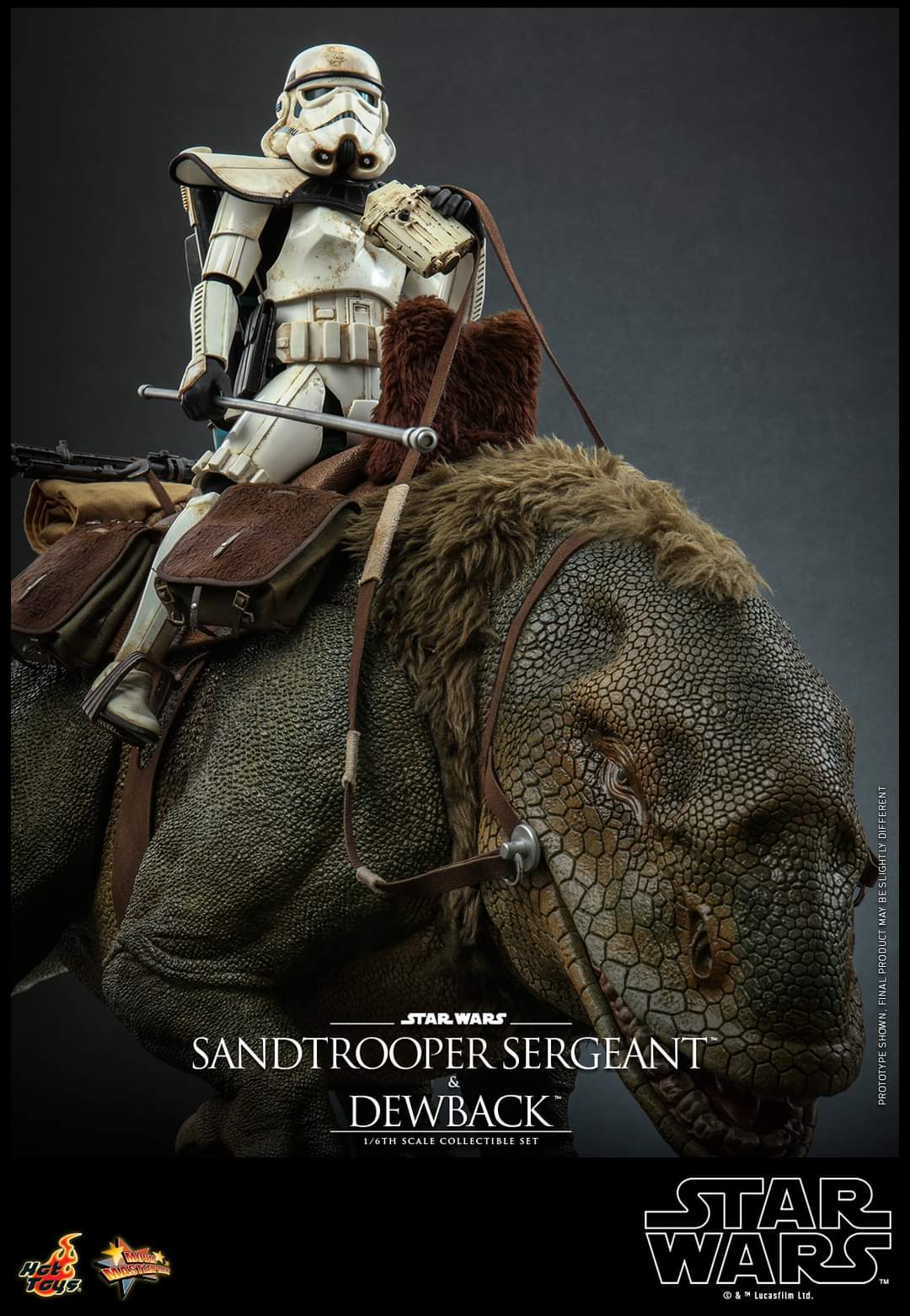 Hot Toys Sandtrooper Sergeant and Dewback Figure Set Sixth Scale Star Wars Limited Collectible