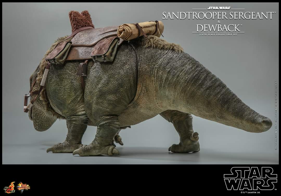 Hot Toys Sandtrooper Sergeant and Dewback Figure Set Sixth Scale Star Wars Limited Collectible