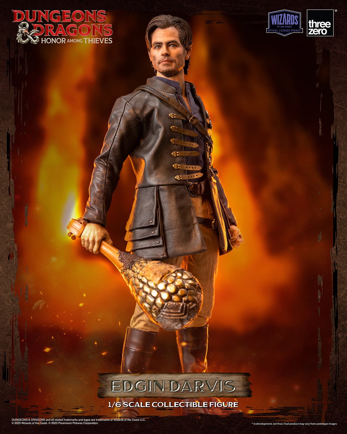ThreeZero Edgin Darvis Figure Dungeons and Dragons Honor Among Thieves Limited Sixth Scale Collectible