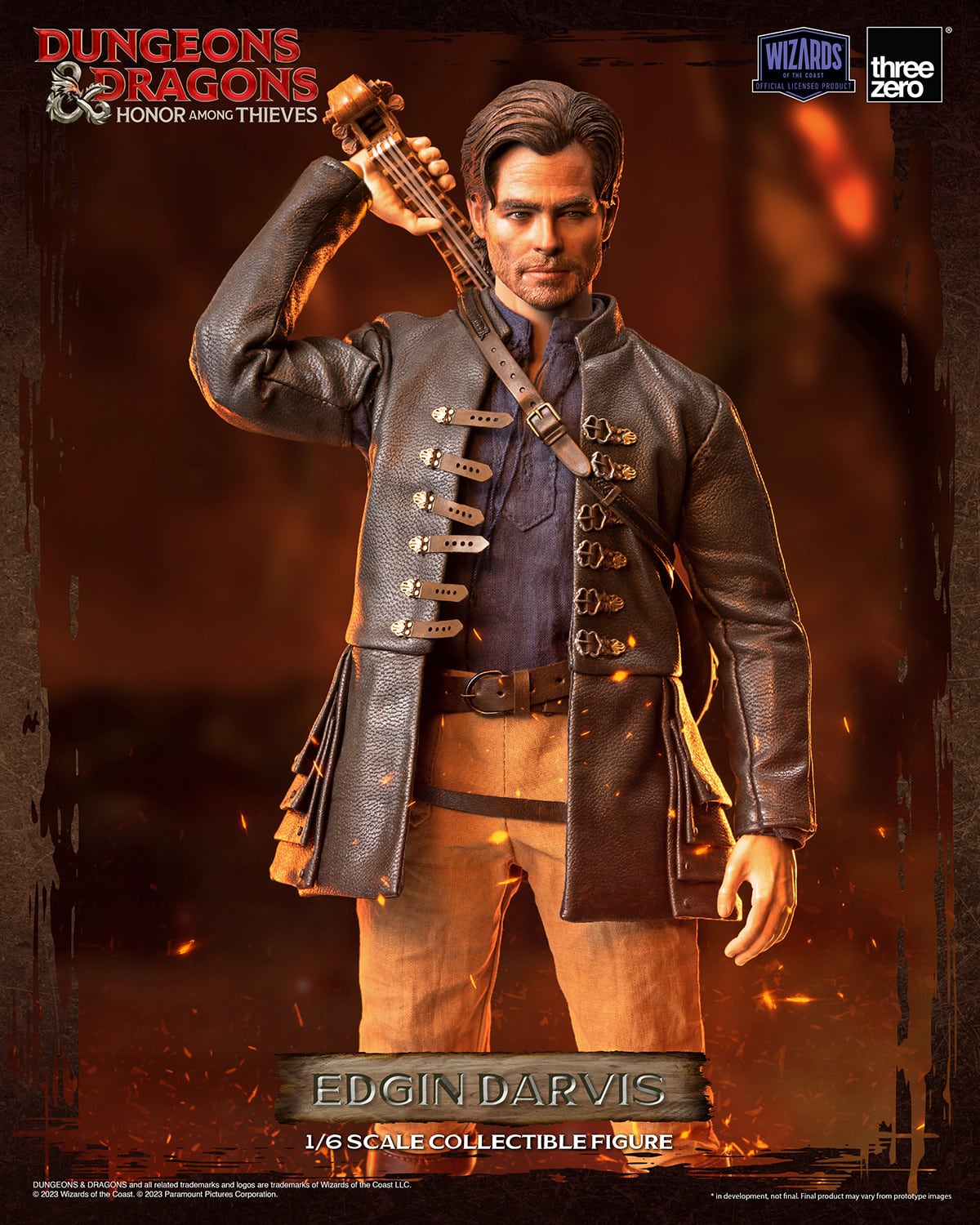 ThreeZero Edgin Darvis Figure Dungeons and Dragons Honor Among Thieves Limited Sixth Scale Collectible