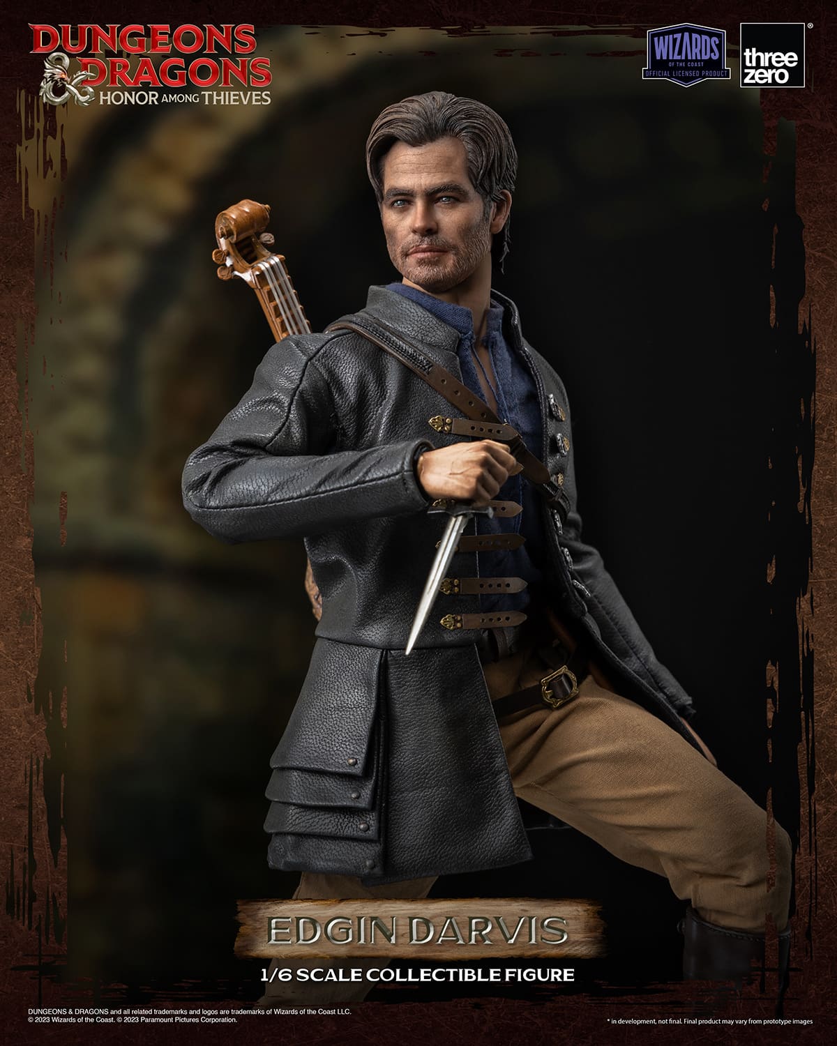 ThreeZero Edgin Darvis Figure Dungeons and Dragons Honor Among Thieves Limited Sixth Scale Collectible