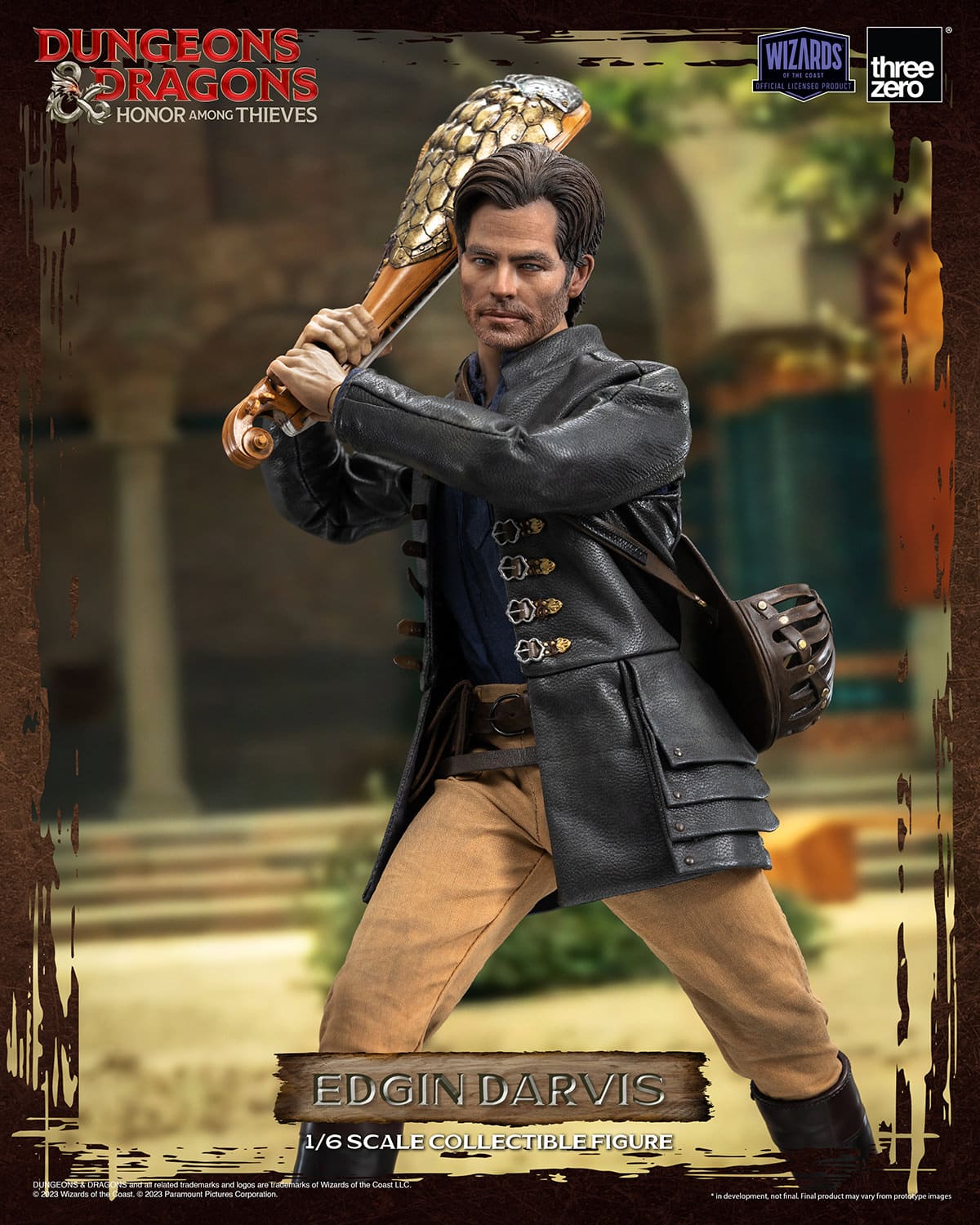 ThreeZero Edgin Darvis Figure Dungeons and Dragons Honor Among Thieves Limited Sixth Scale Collectible