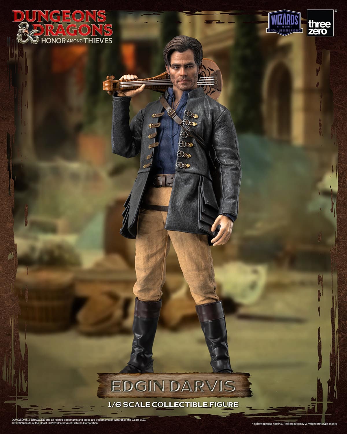 ThreeZero Edgin Darvis Figure Dungeons and Dragons Honor Among Thieves Limited Sixth Scale Collectible