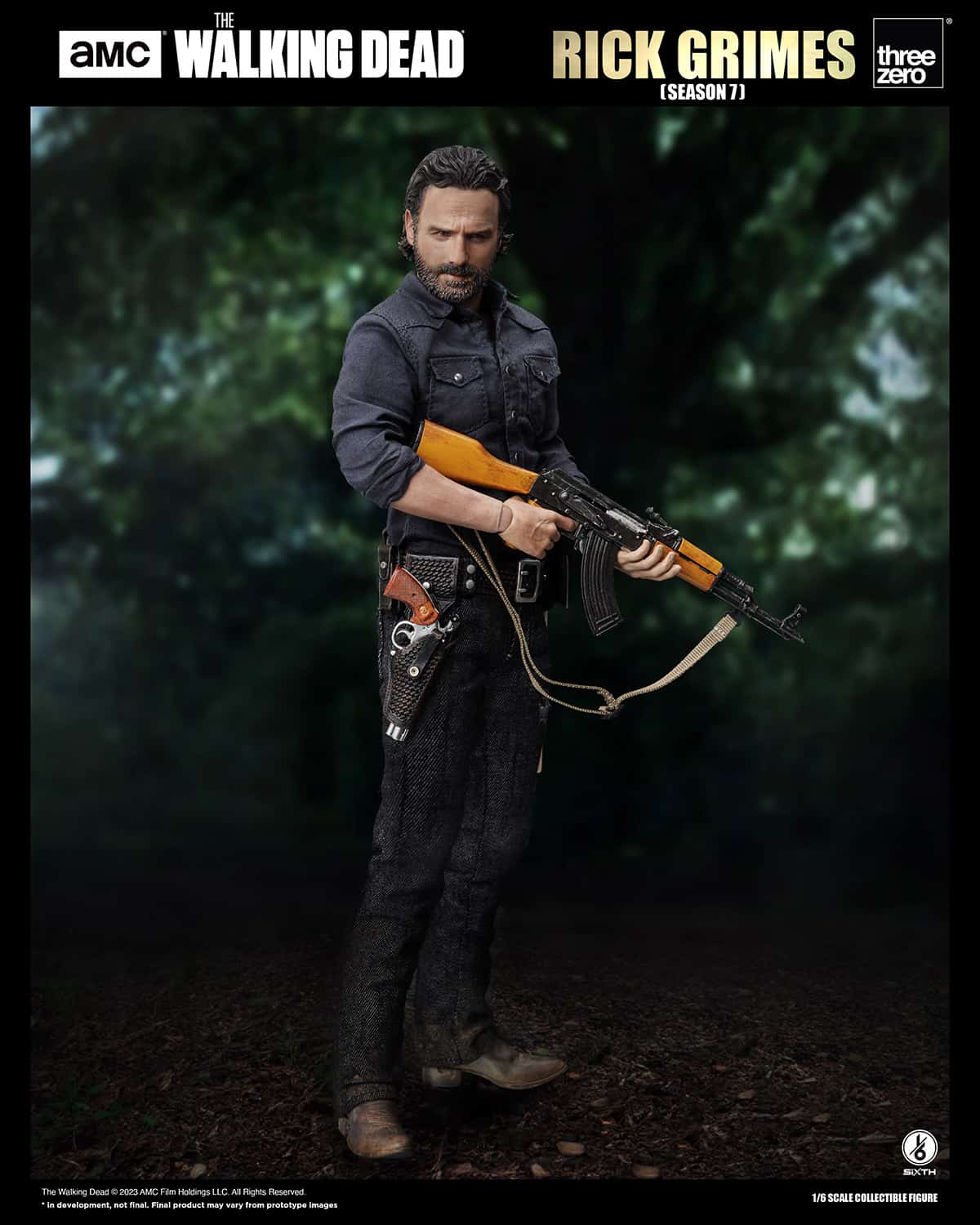 Threezero Rick Grimes Figure The Walking Dead Season 7 Limited Collectible