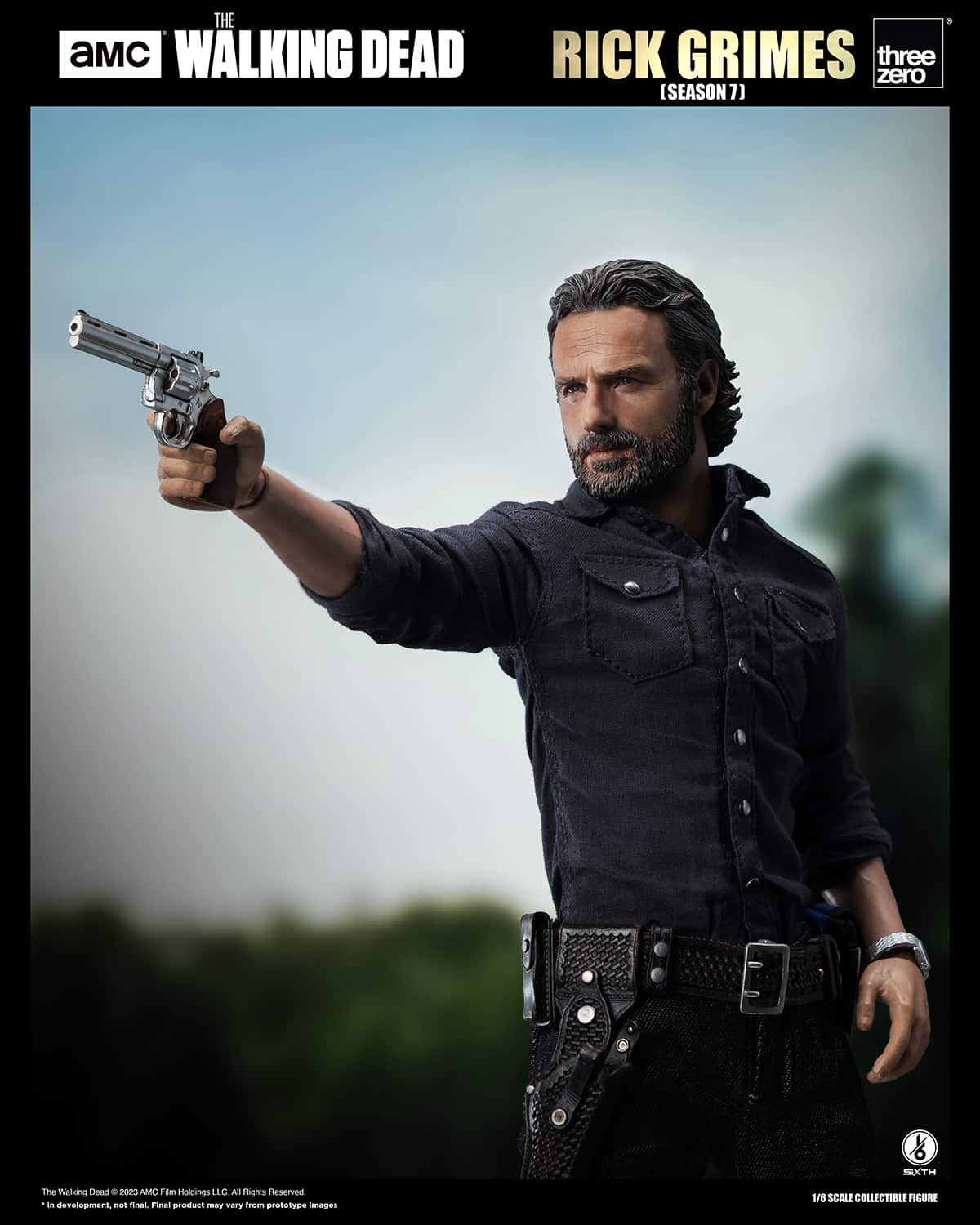 Threezero Rick Grimes Figure The Walking Dead Season 7 Limited Collectible