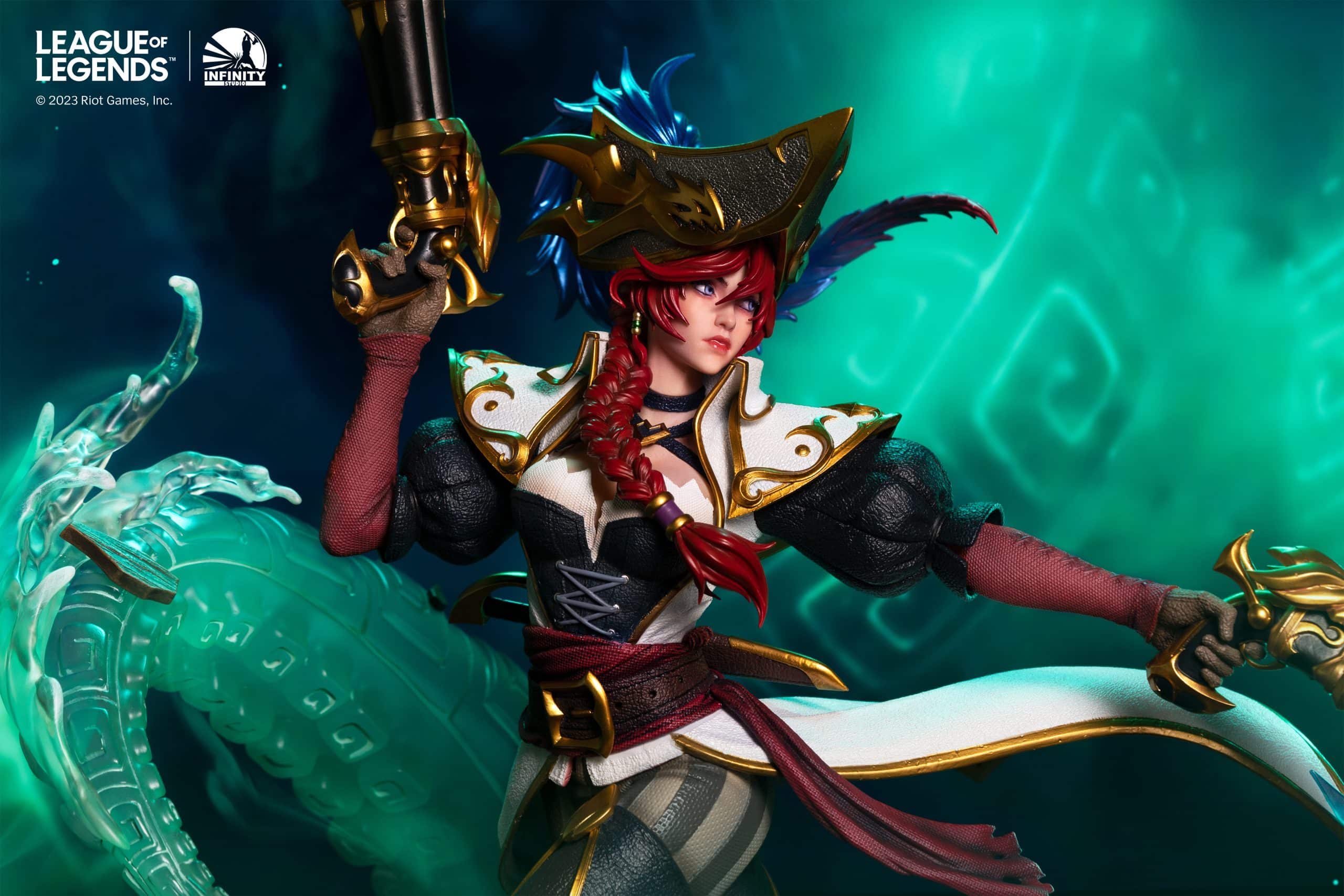 Infinity Studio The Bounty Hunter Miss Fortune Statue 1/4 Scale League Of Legends Limited Collectible