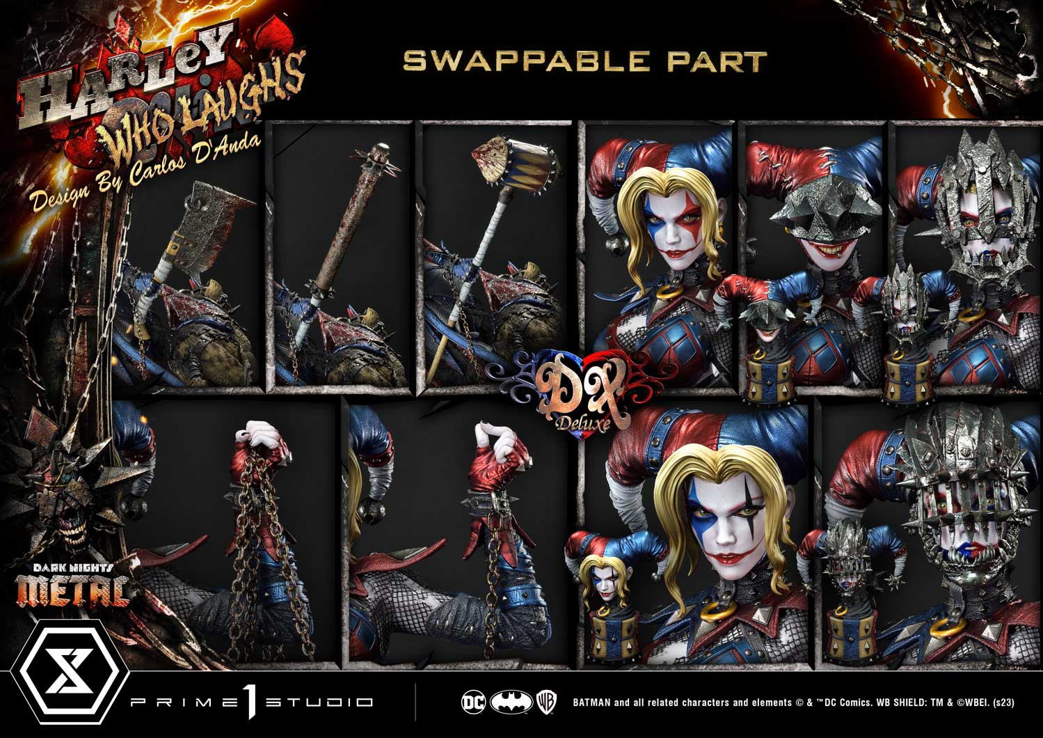 Prime 1 Studio Harley Quinn Who Laughs Statue 1/3 Scale Limited DC Collectible