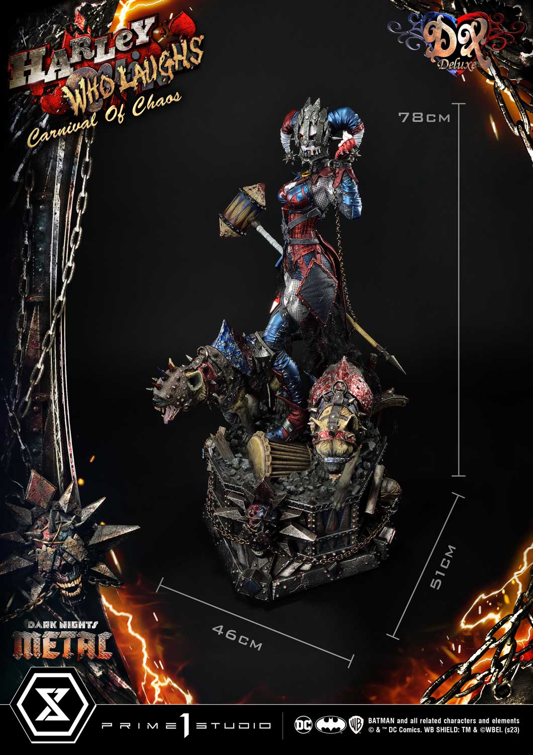 Prime 1 Studio Harley Quinn Who Laughs Statue 1/3 Scale Limited DC Collectible