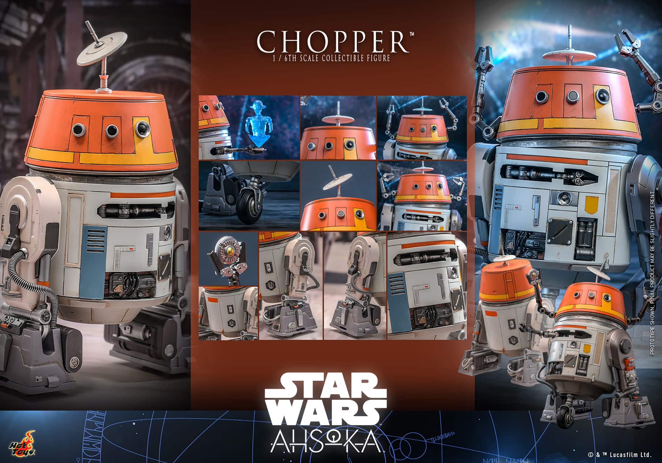 Hot Toys Chopper Sixth Scale Ahsoka Limited Collectible