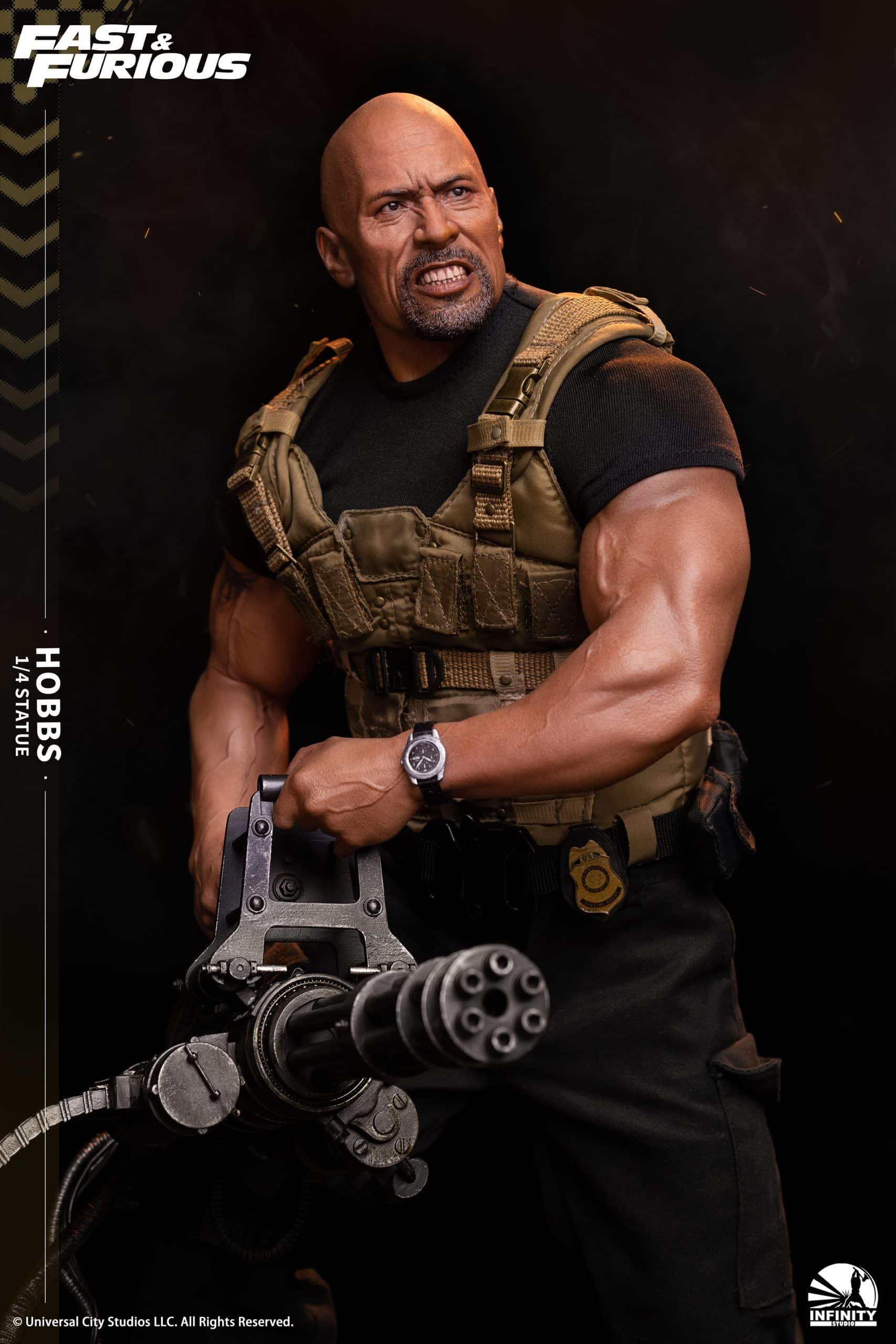 Infinity Studio Hobbs Statue 1/4 Scale Fast And Furious 5 (Fast Five) Limited Collectible