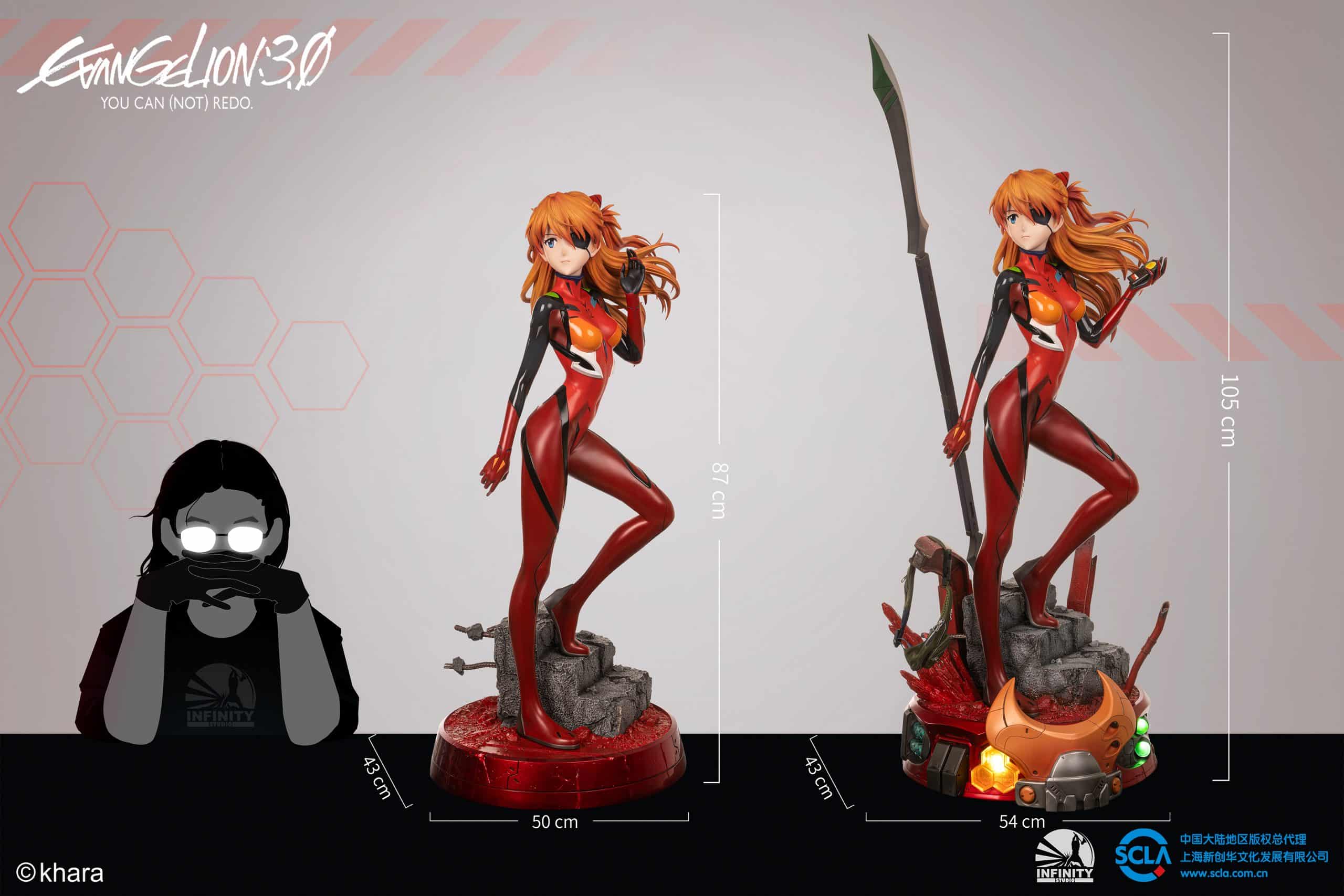 Infinity Studio Soryu Asuka Langley 1/2 Scale Statue Neon Genesis Evangelion Limited Collectible Figure