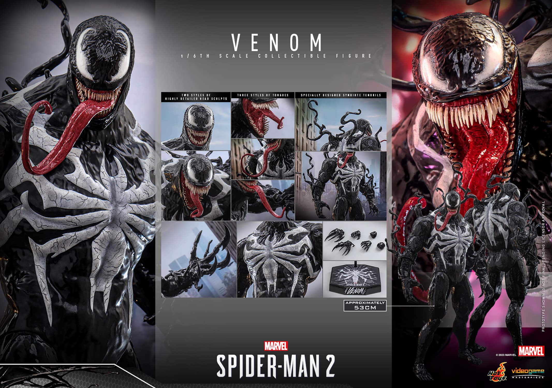 Hot Toys Venom Sixth Scale Figure Marvel's Spider-Man 2 Limited Collectible