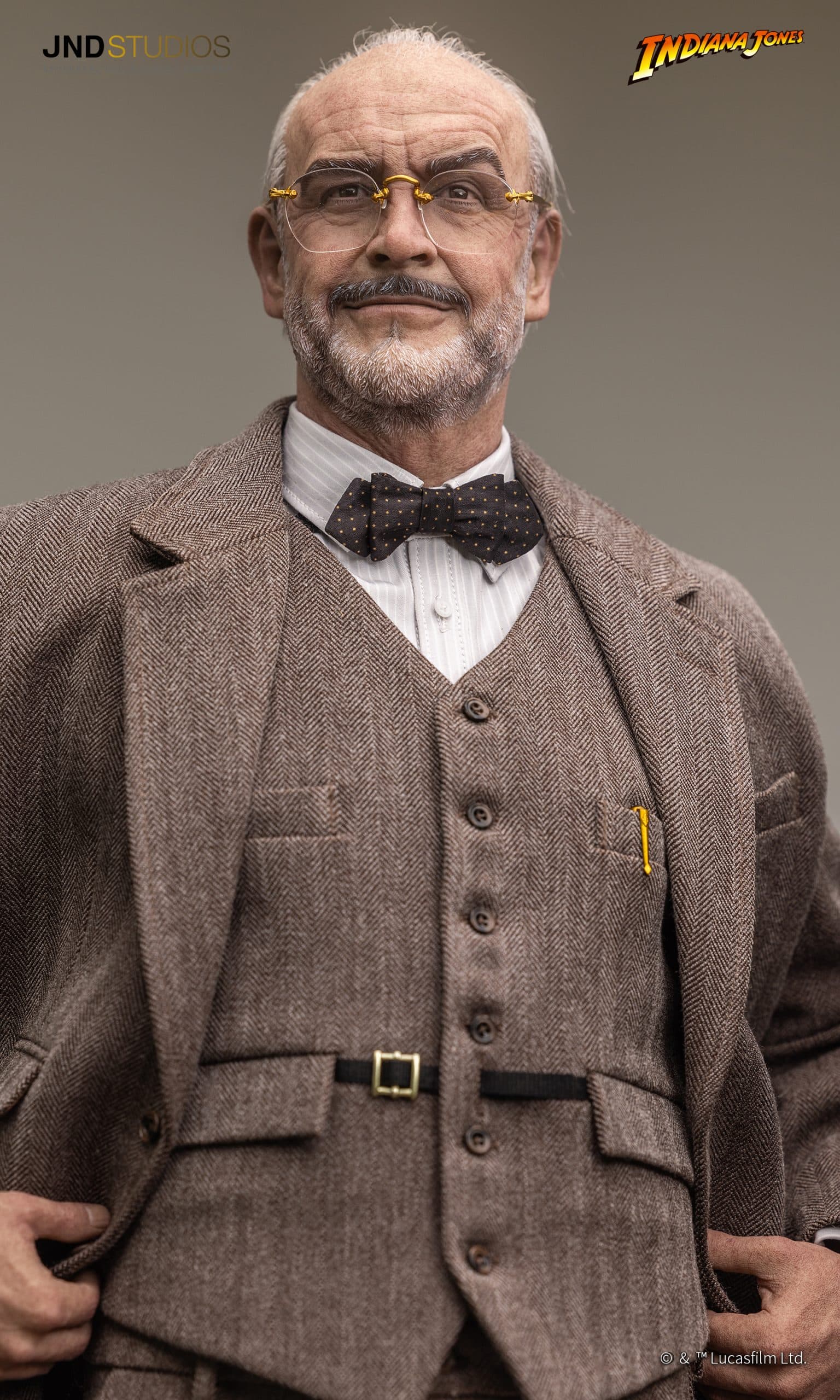 JND Studios Indiana Jones Hyperreal Movie Statue 1/3 Scale Dual Pack Version W/ Henry Jones