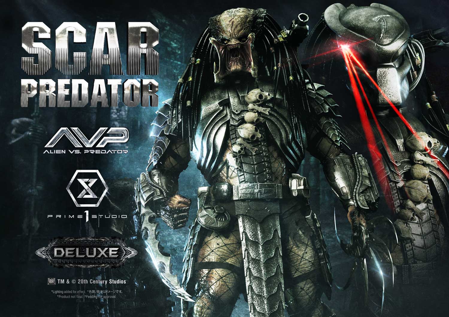 Prime 1 Studio Scar Predator Statue Alien Vs Predator Limited 1/3 Scale Collectible