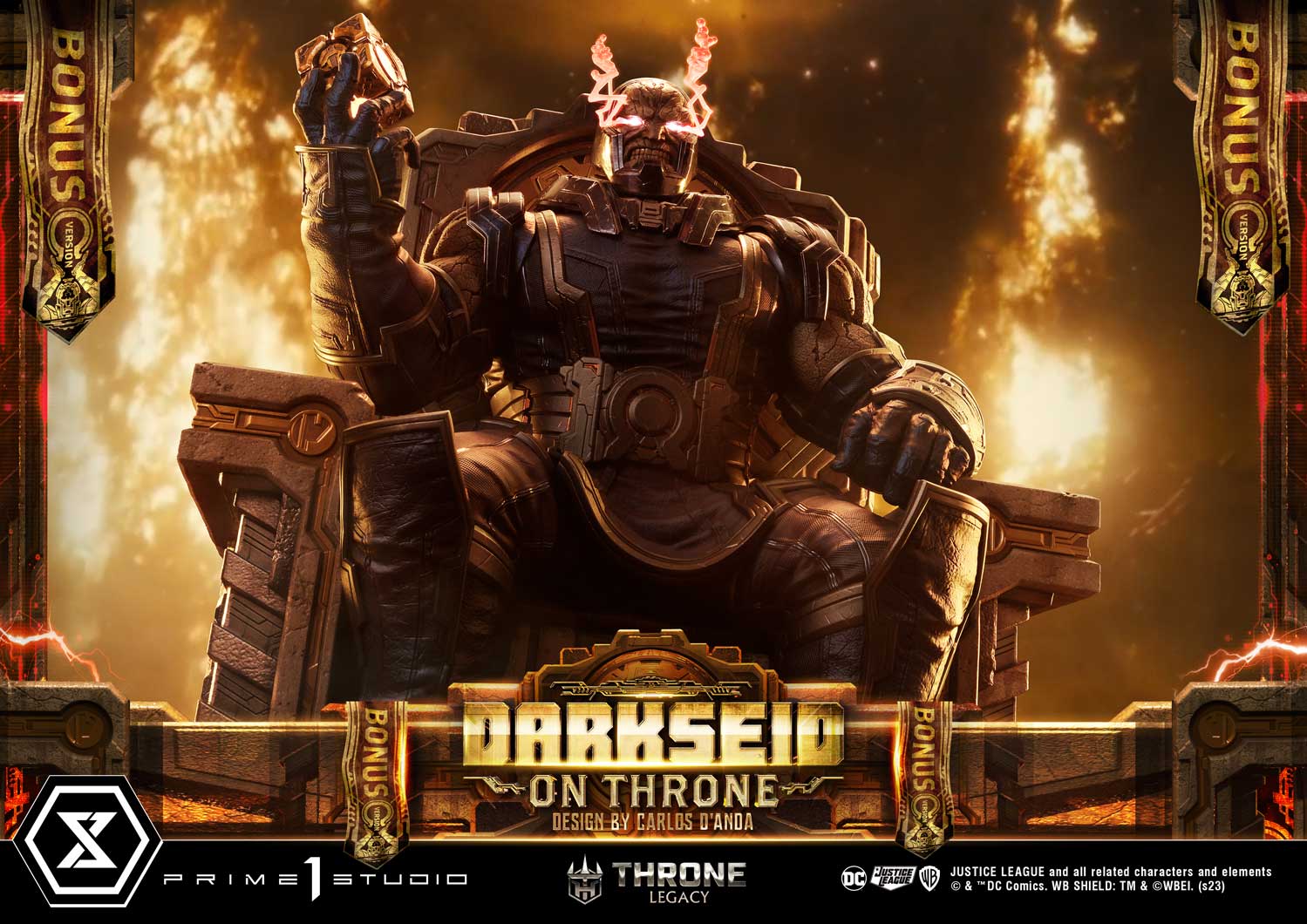 Prime 1 Studio Darkseid On Throne Statue DC Comics Throne Legacy Concept by Carlos D’Anda