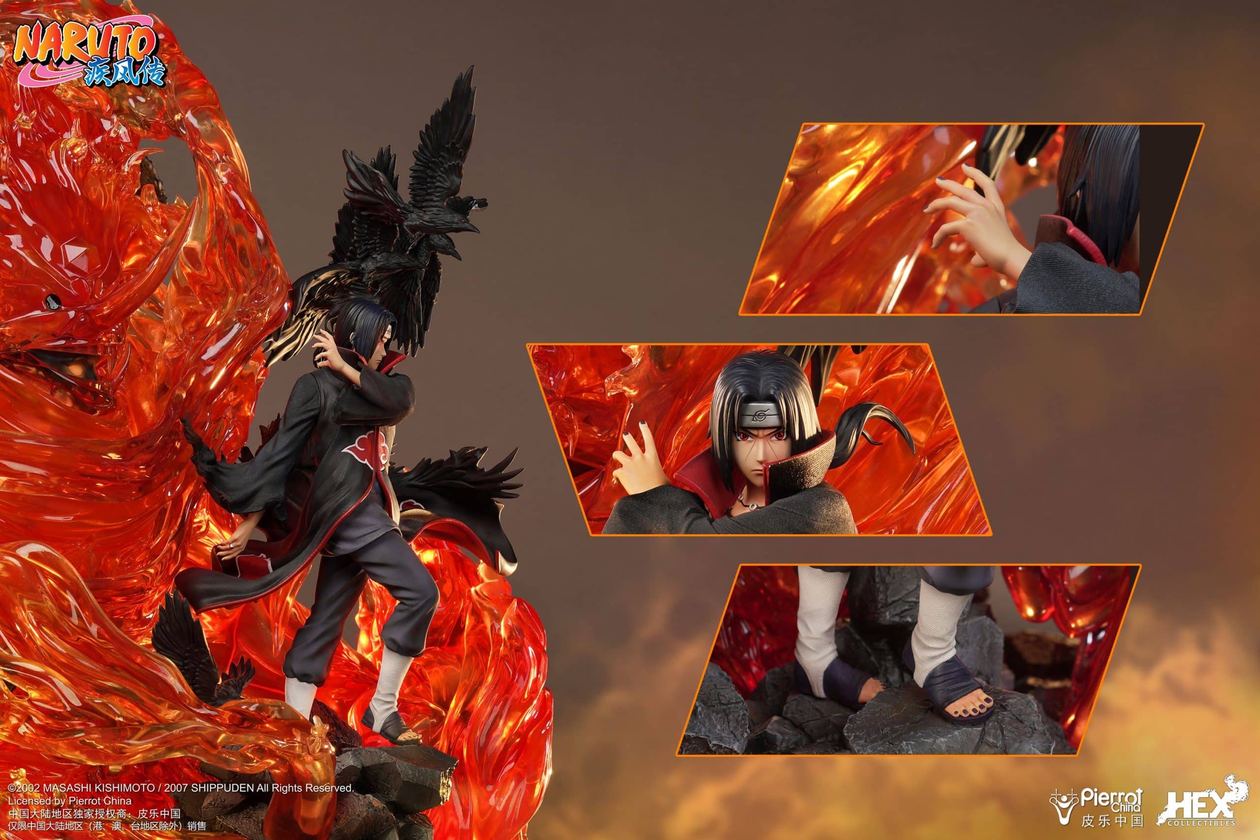 HEX Collectibles Itachi Uchiha Statue Naruto Limited Anime Collectible